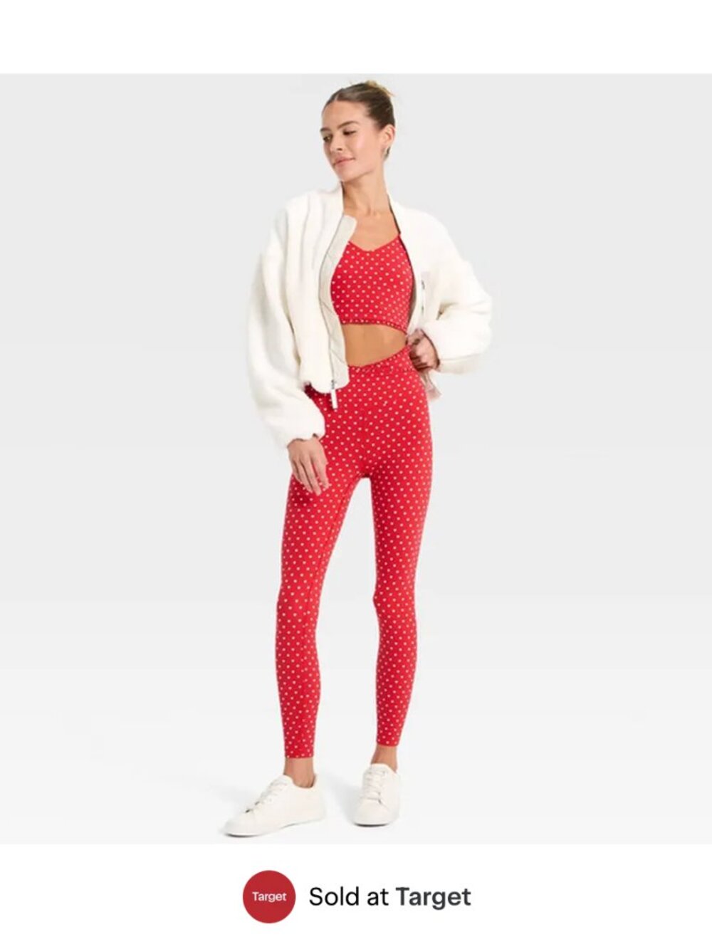 NWT All In Motion Heart Print 7/8 Leggings in Size XXL - Picture 4 of 16